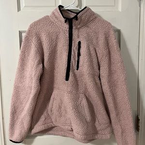 Pink Fuzzy Quarterzip